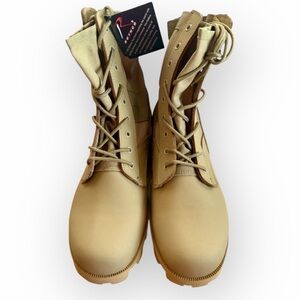 NEW Rothco G.I. Speedlace Panama Sole Jungle Boots 8" High, Desert Tan, Size 10